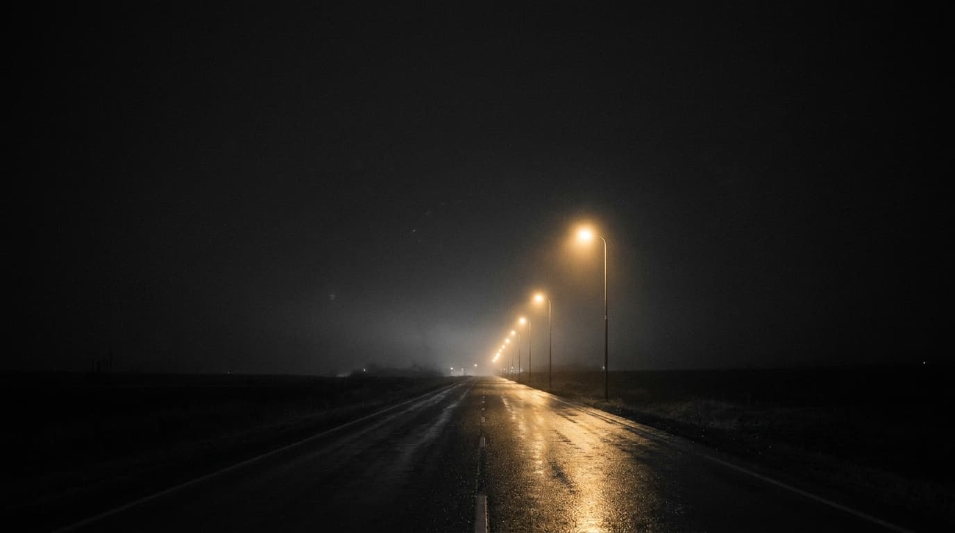 Nächtliche Straße
